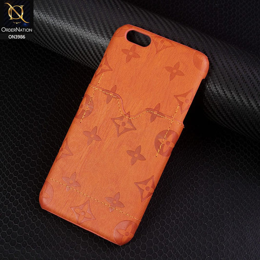 iPhone 6s Plus / 6 Plus Cover - Orange - New Printed Flower Style Protected Hard Case
