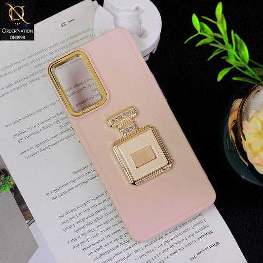 Oppo Reno 7 Lite Cover - Skin - New Electroplating Camera Ring  Soft Silicon Case With Shiny Rime Stones Mobile Stand