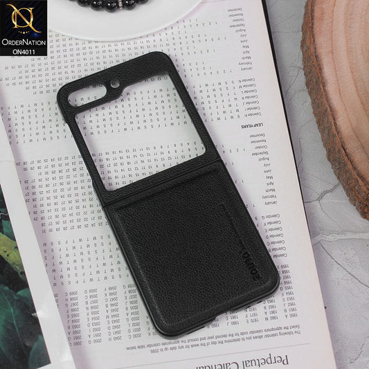 Samsung Galaxy Z Flip 5 5G Cover - Black - Eouro Slim Designed Protective Folding Classic Case ( No Signal Loss )