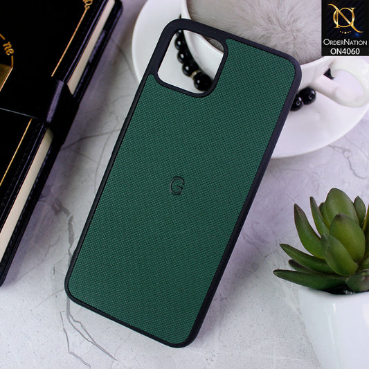 Google Pixel 4 - Green - New Soft Borders Dotted Rubber Case