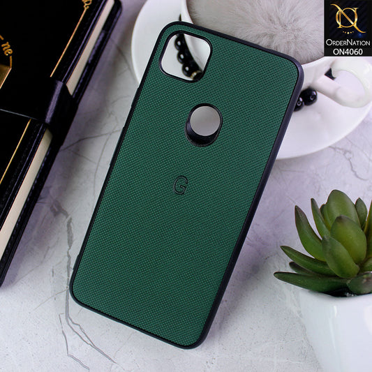 Google Pixel 4a - Green - New Soft Borders Dotted Rubber Case