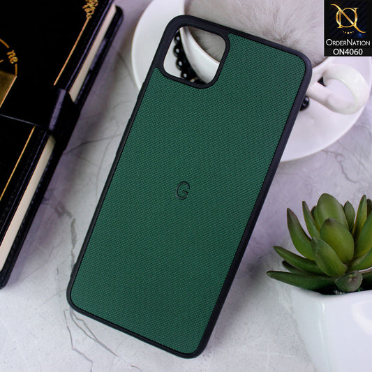 Google Pixel 4 XL - Green - New Soft Borders Dotted Rubber Case