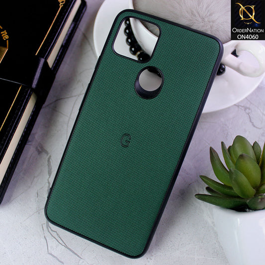 Google Pixel 5 XL - Green - New Soft Borders Dotted Rubber Case