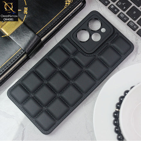 Xiaomi Poco X5 Pro Cover - Black - New Gird Line Pattern Soft Silicone Fashion Case