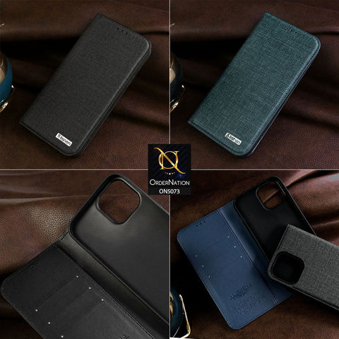OnePlus Nord N200 5G Cover - Blue - Lishen Classic Series - Premium Leather Magnatic Flip Book Case