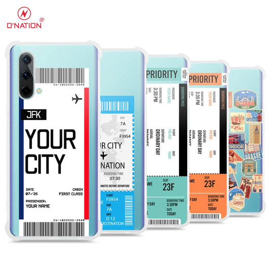 OnePlus Nord CE 5G Cover - Personalised Boarding Pass Ticket Series - 5 Designs - Clear Phone Case - Soft Silicon Borders