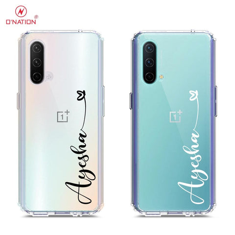 OnePlus Nord CE 5G Cover - Personalised Name Series - 8 Designs - Clear Phone Case - Soft Silicon Borders