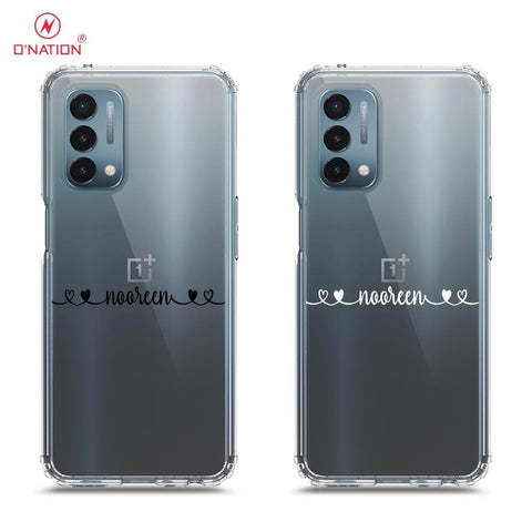 OnePlus Nord N200 5G Cover - Personalised Name Series - 8 Designs - Clear Phone Case - Soft Silicon Borders