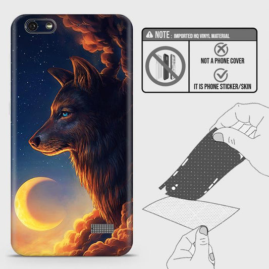 Huawei Honor 4C Back Skin - Design 5 - Mighty Wolf Skin Wrap Back Sticker