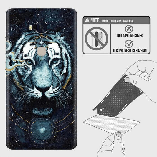 Huawei Honor 5X Back Skin - Design 4 - Vintage Galaxy Tiger Skin Wrap Back Sticker