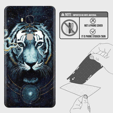 Huawei Honor 5X Back Skin - Design 4 - Vintage Galaxy Tiger Skin Wrap Back Sticker