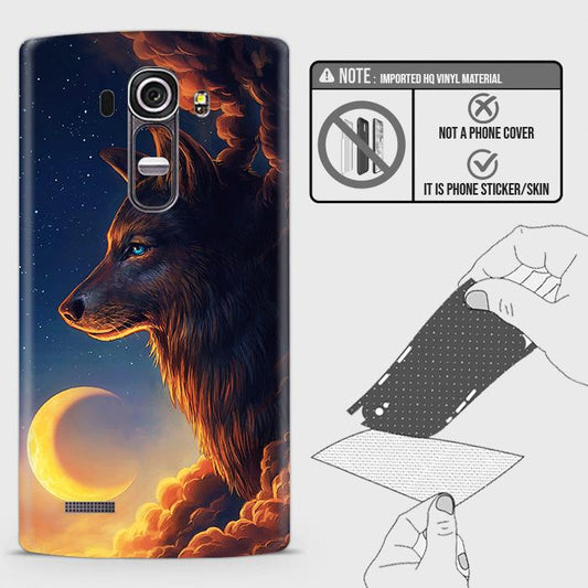 LG G4 Back Skin - Design 5 - Mighty Wolf Skin Wrap Back Sticker
