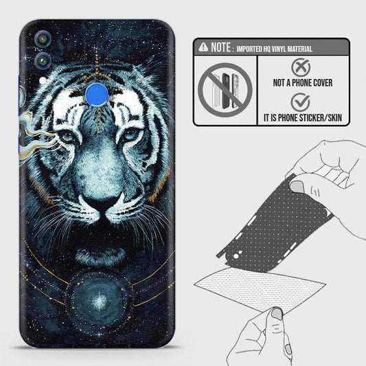 Huawei Honor 10 Lite Skin - Design 4 - Vintage Galaxy Tiger Skin Wrap Back Sticker