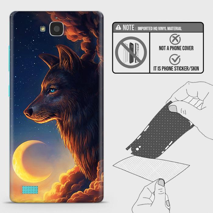 Huawei Honor 3C Back Skin - Design 5 - Mighty Wolf Skin Wrap Back Sticker