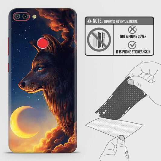 Infinix Hot 6 Pro Back Skin - Design 5 - Mighty Wolf Skin Wrap Back Sticker
