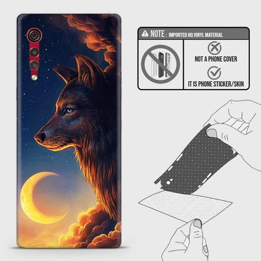 LG Velvet Back Skin - Design 5 - Mighty Wolf Skin Wrap Back Sticker