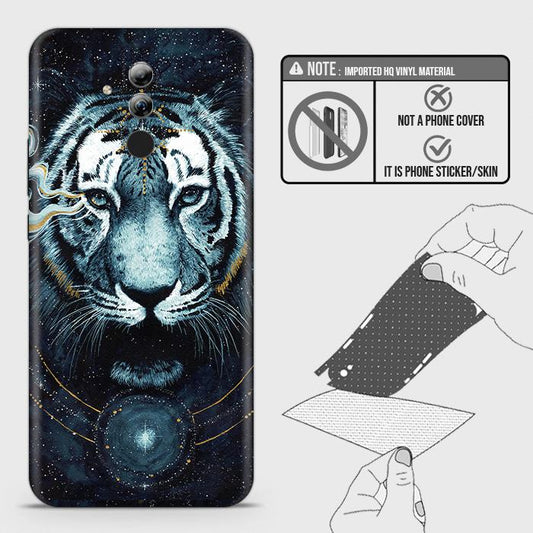 Huawei Mate 20 Lite Back Skin - Design 4 - Vintage Galaxy Tiger Skin Wrap Back Sticker
