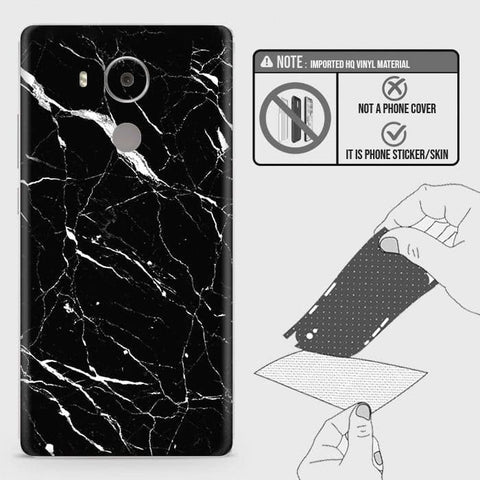 Huawei Mate 8 Back Skin - Design 6 - Trendy Black Marble Skin Wrap Back Sticker