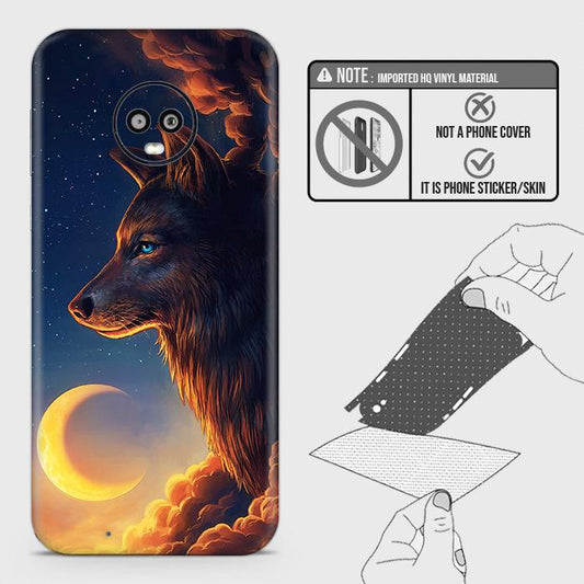 Motorola Moto G6 Back Skin - Design 5 - Mighty Wolf Skin Wrap Back Sticker