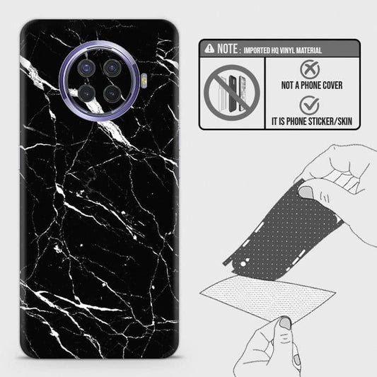Oppo Ace2 Back Skin - Design 6 - Trendy Black Marble Skin Wrap Back Sticker