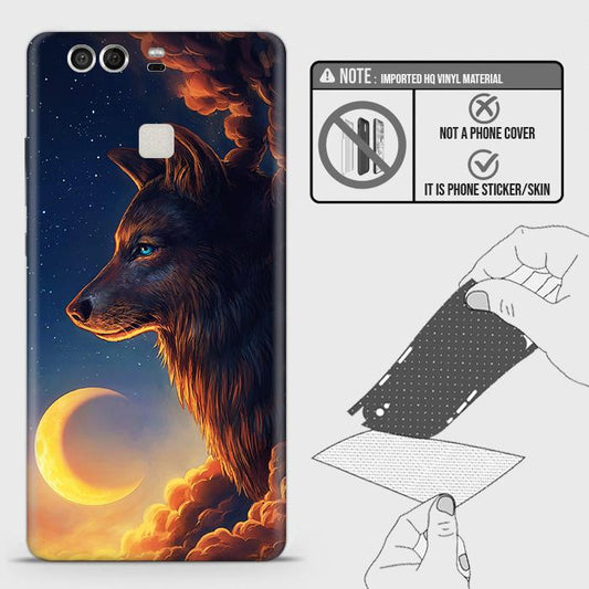 Huawei P9 Back Skin - Design 5 - Mighty Wolf Skin Wrap Back Sticker