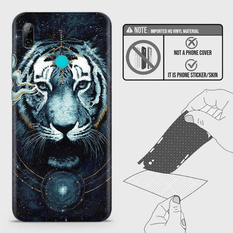 Huawei P smart 2019 Back Skin - Design 4 - Vintage Galaxy Tiger Skin Wrap Back Sticker