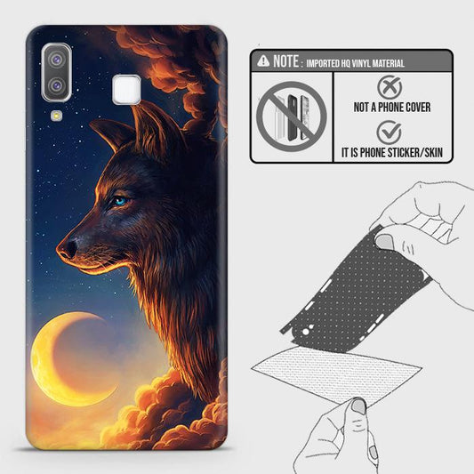 Samsung Galaxy A8 Star / A9 Star Back Skin - Design 5 - Mighty Wolf Skin Wrap Back Sticker