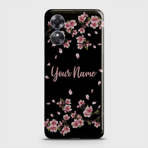 Oppo A17  Cover - Floral Series - Matte Finish - Snap On Hard Case with LifeTime Colors Guarantee
