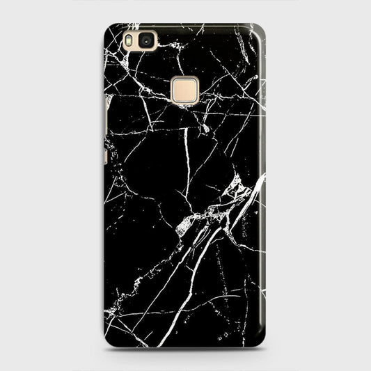 Huawei P9 Lite Cover - Black Modern Classic Marble Printed Hard Case with Life Time Colors Guarantee