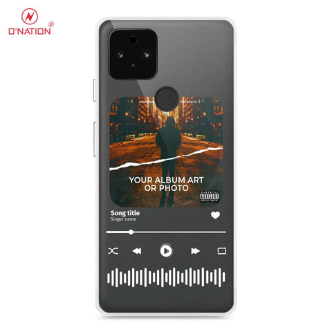 Google Pixel 5a 5G Cover - Personalised Album Art Series - 4 Designs - Clear Phone Case - Soft Silicon Borders