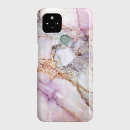 Google Pixel 5 XL Cover - Violet Sky Marble Trendy Printed Hard Case with Life Time Colors Guarantee