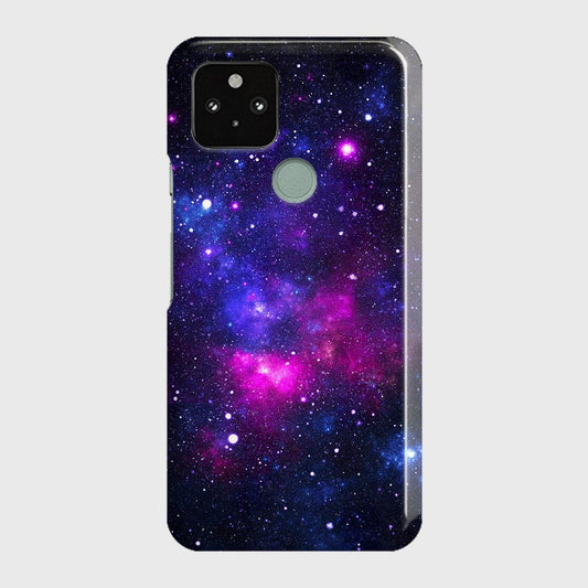 Google Pixel 5 XL Cover - Dark Galaxy Stars Modern Printed Hard Case with Life Time Colors Guarantee