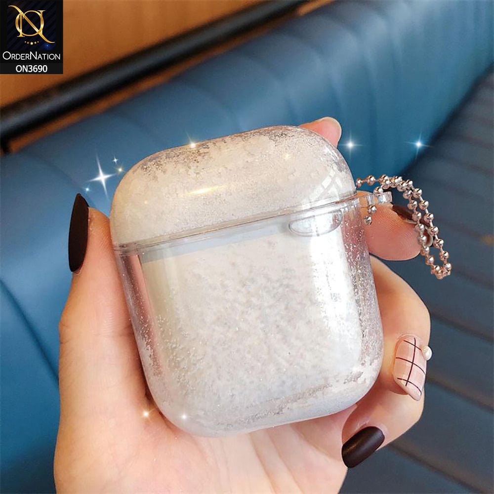 Apple Airpods Cover White New Transparent Color Lquid