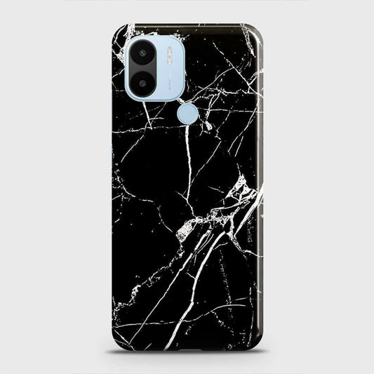 Xiaomi Redmi A1 Plus Cover - Black Modern Classic Marble Printed Hard Case with Life Time Colors Guarantee