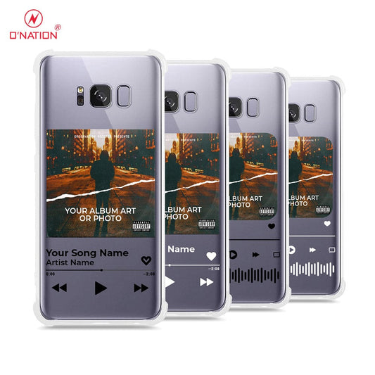 Samsung Galaxy S8 Plus Cover - Personalised Album Art Series - 4 Designs - Clear Phone Case - Soft Silicon Borders