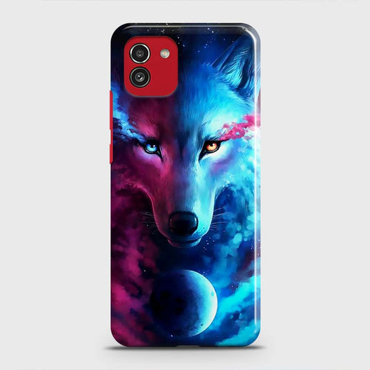Samsung Galaxy A03 Cover - Infinity Wolf Trendy Printed Hard Case with Life Time Colors Guarantee