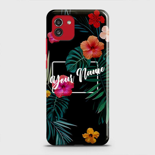Samsung Galaxy A03  Cover - Floral Series - Matte Finish - Snap On Hard Case with LifeTime Colors Guarantee