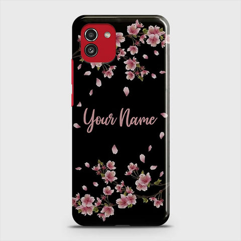 Samsung Galaxy A03  Cover - Floral Series - Matte Finish - Snap On Hard Case with LifeTime Colors Guarantee