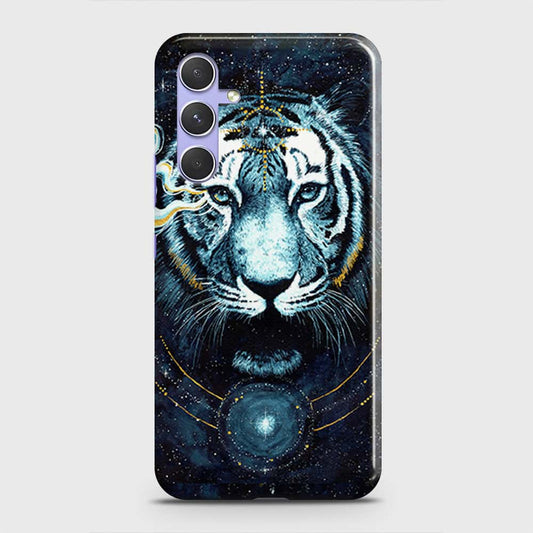 Samsung Galaxy A34 5G Cover - Vintage Galaxy Tiger Printed Hard Case with Life Time Colors Guarantee