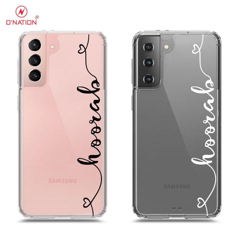 Samsung Galaxy S21 Plus 5G Cover - Personalised Name Series - 8 Designs - Clear Phone Case - Soft Silicon Borders