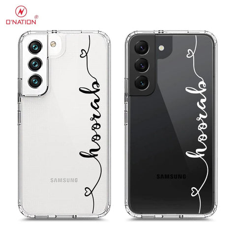 Samsung Galaxy S22 Plus 5G Cover - Personalised Name Series - 8 Designs - Clear Phone Case - Soft Silicon Borders
