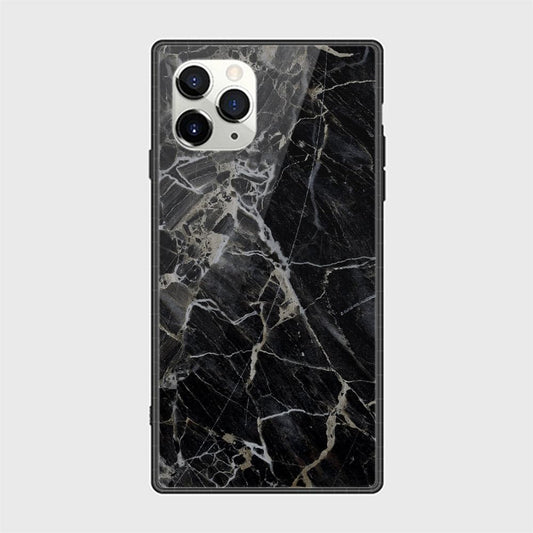 iPhone 11 Pro Max Cover - Black Marble Series - HQ Ultra Shine Premium Infinity Glass Soft Silicon Borders Case