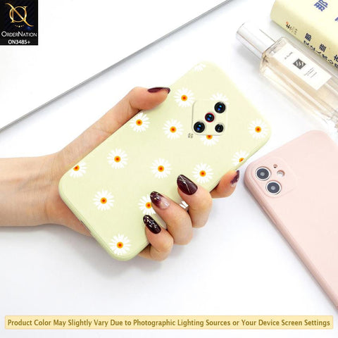 Vivo S1 Pro Cover - ONation Daisy Series - HQ Liquid Silicone Elegant Colors Camera Protection Soft Case
