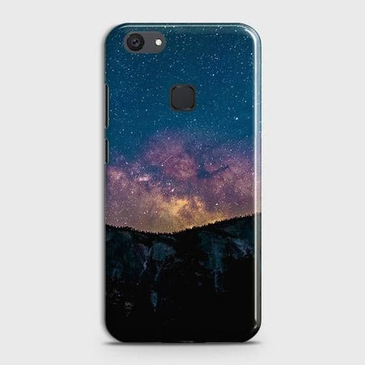 vivo V7 Plus Cover - Matte Finish - Embrace Dark Galaxy  Trendy Printed Hard Case with Life Time Colors Guarantee