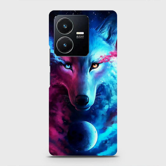 Vivo Y22s Cover - Infinity Wolf Trendy Printed Hard Case with Life Time Colors Guarantee