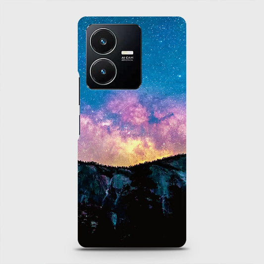Vivo Y22s Cover - Embrace Dark Galaxy  Trendy Printed Hard Case with Life Time Colors Guarantee