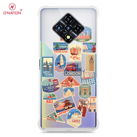 Infinix Zero 8 Cover - Personalised Boarding Pass Ticket Series - 5 Designs - Clear Phone Case - Soft Silicon Borders