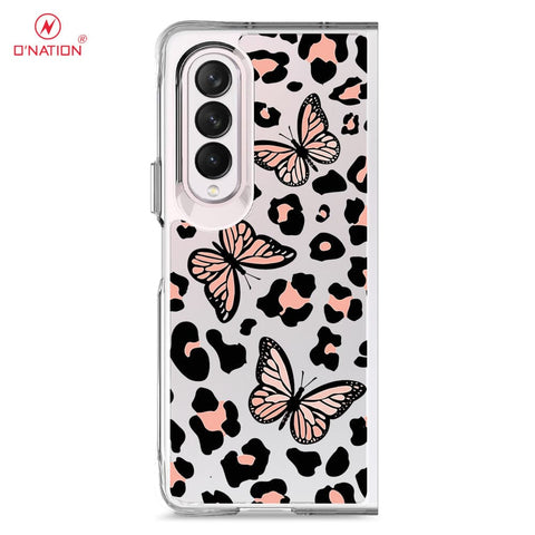 Samsung Galaxy Z Fold 3 5G Cover - O'Nation Butterfly Dreams Series - 9 Designs - Clear Phone Case - Soft Silicon Borders U14