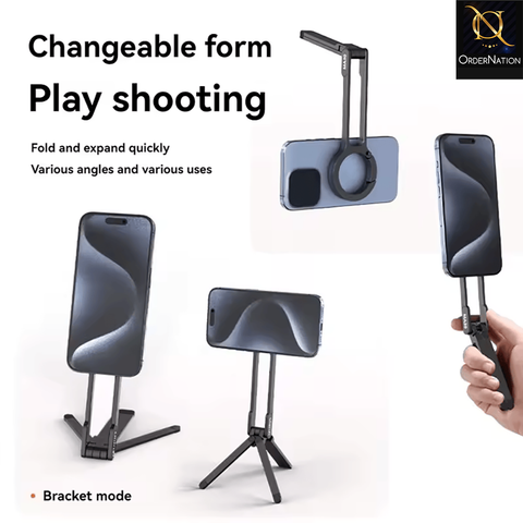 X-99 MagSafe Foldable Magnetic Phone Stand Holder with Strong Magnetic Grip