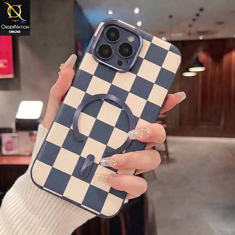 iPhone 13 Pro Max Cover - Blue - Luxury Magnetic Compatible Phone Case with Magnetic Ring Holder & Camera Protection